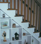 Many options are available for stairs.  There are 18 examples in the gallery.